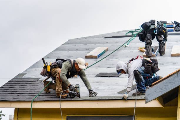 Professional Roofing technician working in North Norwich, NY
